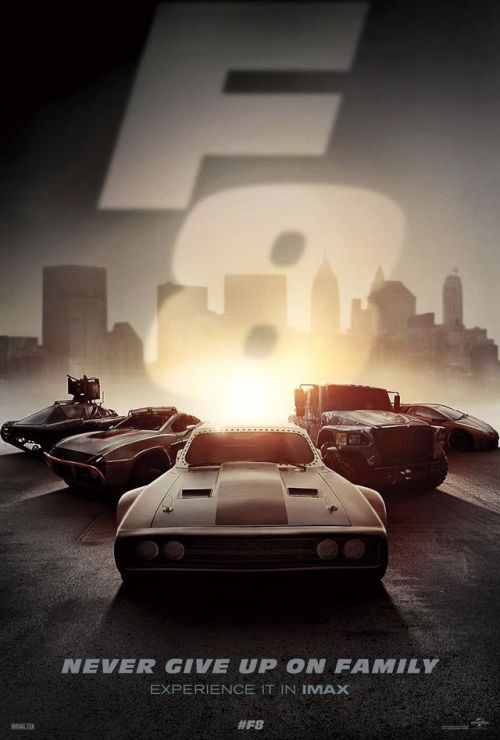 《速度与激情8》发IMAX专属海报 豪车霸气齐聚