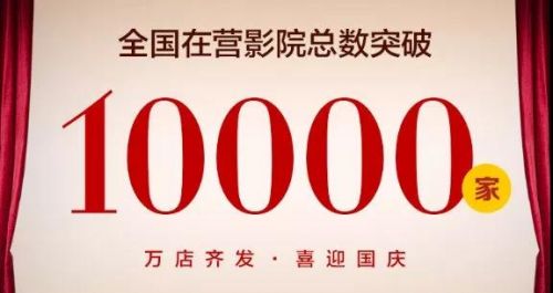 影院数突破10000家 （图片来源：淘票票专业版）