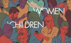 电影《男人女人和孩子》海报：漫画演绎人际关系