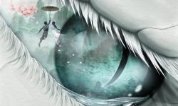 黄海设计《白蛇：缘起》国际版海报 白蛇为爱凄美落泪