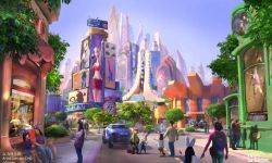 上海迪士尼乐园开辟《疯狂动物城》园区 概念图率先发布