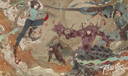 《阿丽塔：战斗天使》手绘版海报勾勒中国风女战神