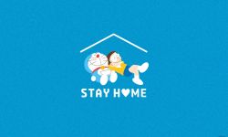 《哆啦A梦》官方发布“STAY HOME”免费壁纸