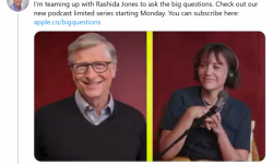 比尔·盖茨联手Rashida Jones推播客节目：首期将邀请福奇博士
