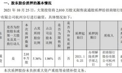 华策影视控股股东大策投资质押2010万股 用于融资