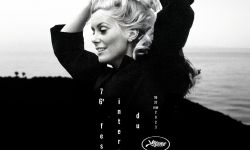 第76届戛纳电影节发官方海报，著名演员凯瑟琳·德纳芙随性挽起头发